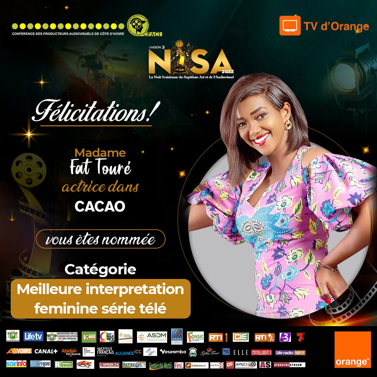 NISA / nomination dans la catégorie meilleure actrice